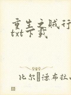 重生之贼行天下txt下载