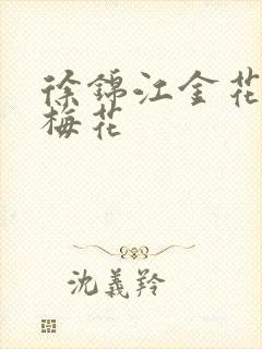 徐锦江金花瓶楷梅花