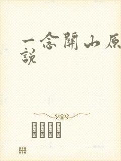 一念关山原著小说