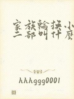 家族轮换小说第二部叫什么名字