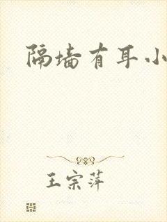 隔墙有耳小说