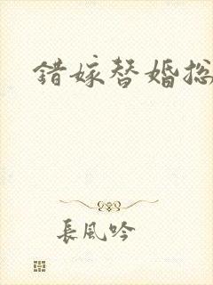 错嫁替婚总裁封面