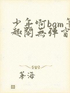 少年啊bgm笔趣阁无弹窗免费封面