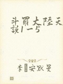 斗罗大陆天狂传说1一5