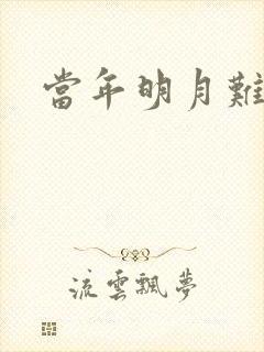 当年明月难寻
