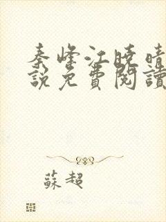 秦峰江晓晴的小说免费阅读