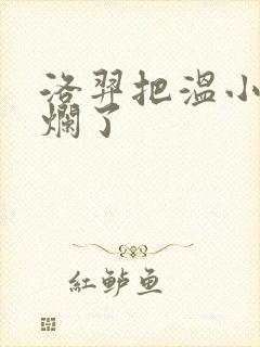 洛羿把温小辉做烂了封面