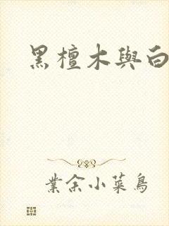 黑檀木与白象牙