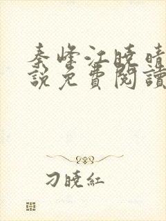 秦峰江晓晴的小说免费阅读封面