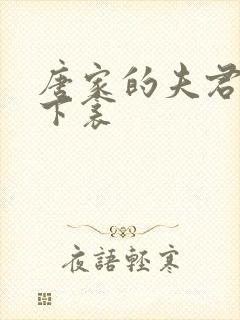 唐家的夫君们帘下衾