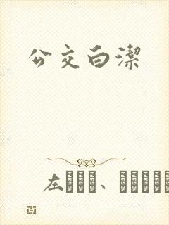 公交白洁封面