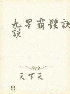 九星霸体诀 小说封面