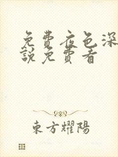 免费夜色深处小说免费看