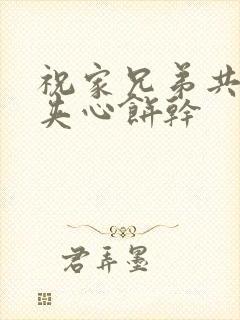 祝家兄弟共享后夹心饼干