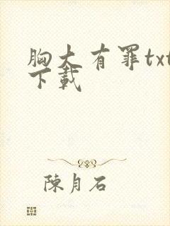 胸大有罪txt下载