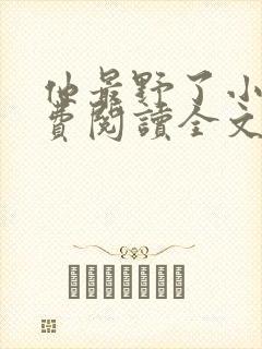 他最野了小说免费阅读全文