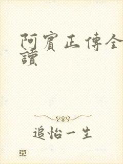 阿宾正传全文阅读