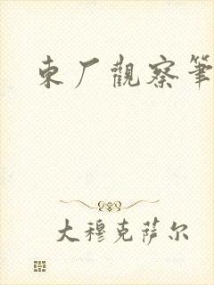 东厂观察笔记