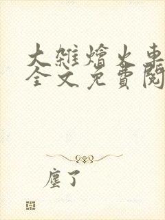 大杂烩火车小说全文免费阅读封面