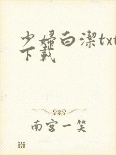少妇白洁txt下载