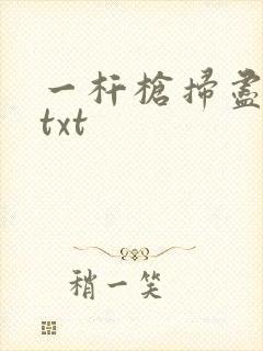 一杆枪扫尽全家txt