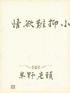 情欲难抑小说封面
