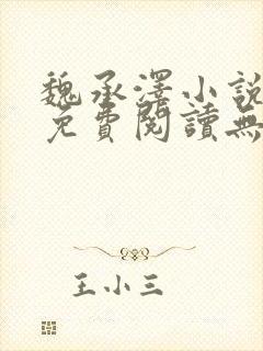 魏承泽小说全文免费阅读无弹窗笔趣