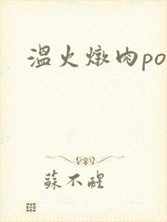 温火炖肉pop封面