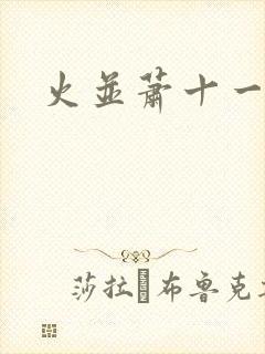 火并萧十一郎封面