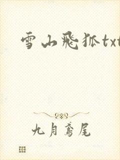 雪山飞狐txt