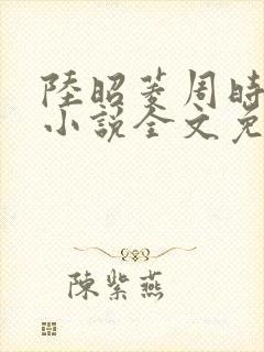 陆昭菱周时阅的小说全文免费阅读封面