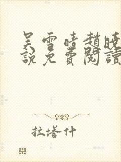 吴雪晴赵晓东小说免费阅读