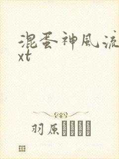 混蛋神风流史txt