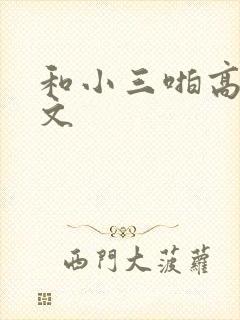 和小三啪高辣h文