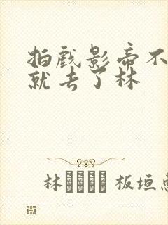 拍戏影帝不小心就去了林封面