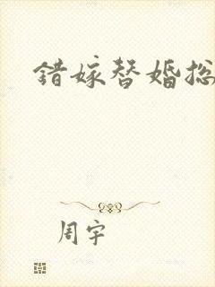 错嫁替婚总裁