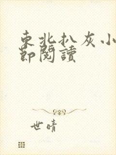 东北扒灰小说分节阅读