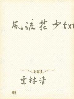 风流花少txt封面
