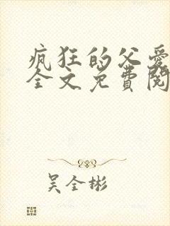 疯狂的父爱小说全文免费阅读封面