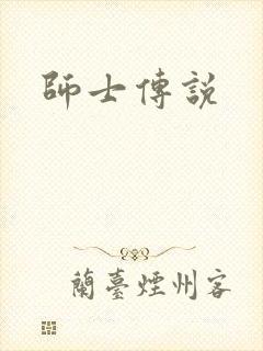 师士传说封面
