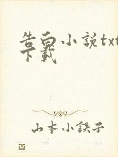 告白小说txt下载