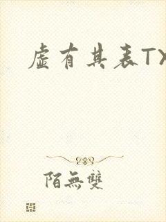 虚有其表TXT封面