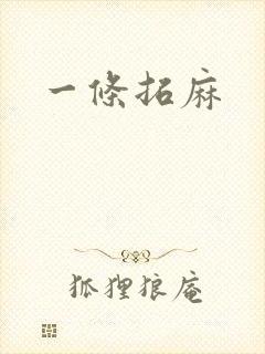 一条拓麻封面