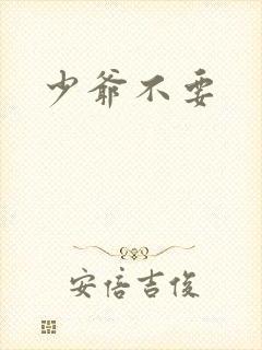 少爷不要