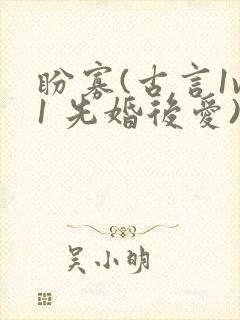 盼寡(古言1v1 先婚后爱)封面