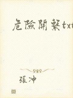 危险关系txt封面