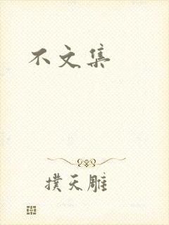 不文集封面