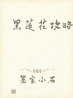黑莲花攻略手册