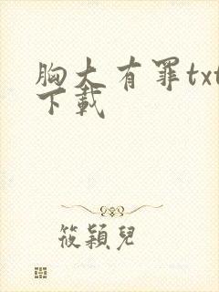 胸大有罪txt下载