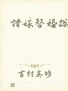 错嫁替婚总裁封面
